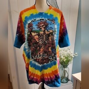 Liquid Blue Tie Dye Grateful Dead Unisex Tee Size XL
